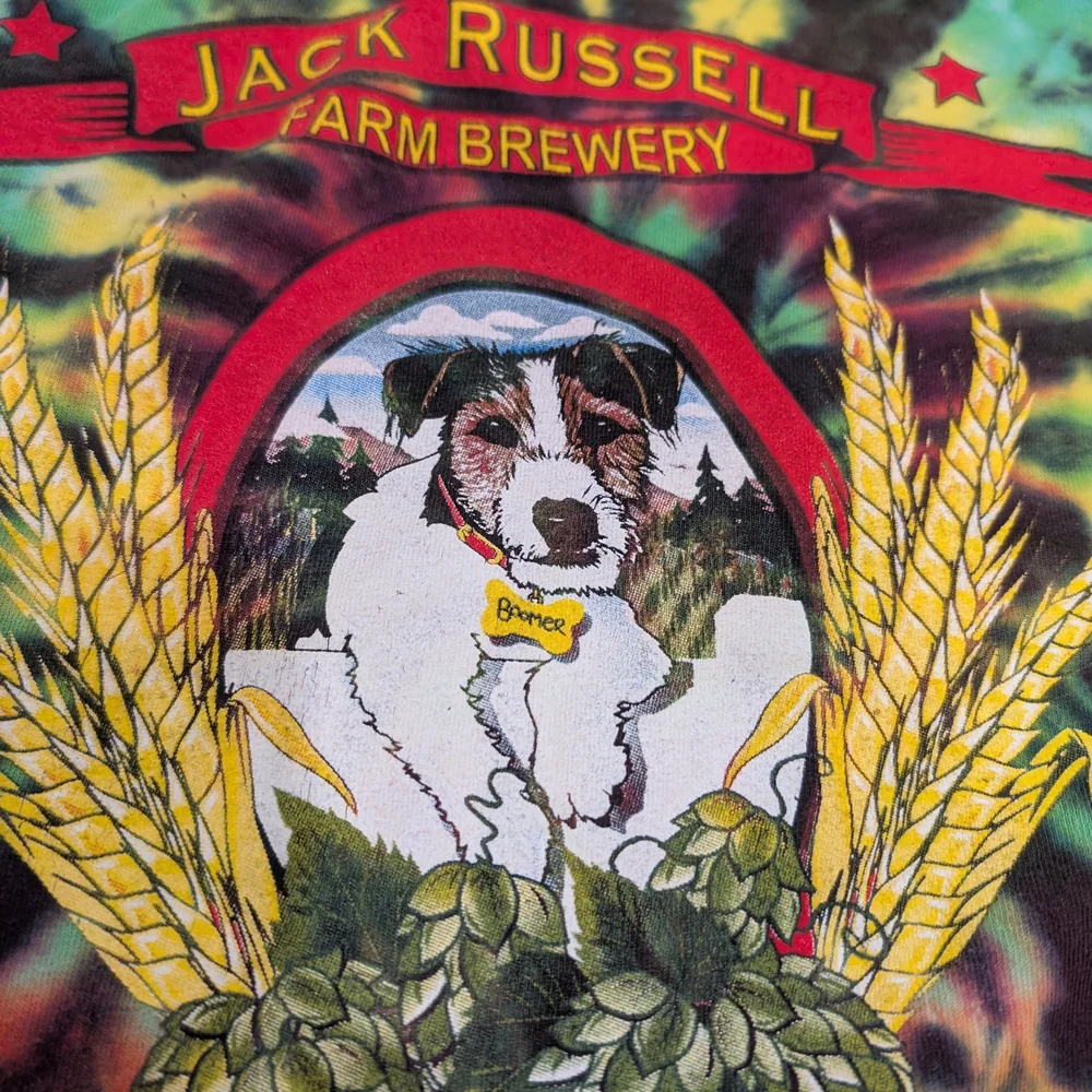 Jack Russell Farm Brewery Tye Dye Tee Size Medium - Picture 4 of 4